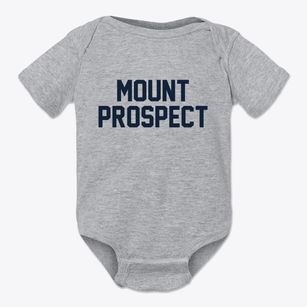 Mount Prospect Illinois Classic Block Baby Onesie