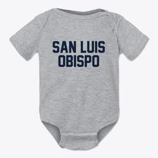 San Luis Obispo California Classic Block Baby Onesie