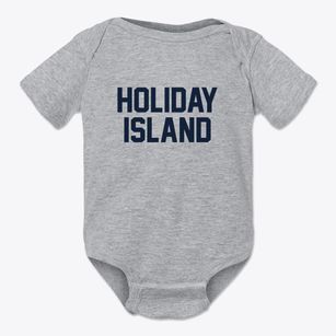 Holiday Island Arkansas Classic Block Baby Onesie