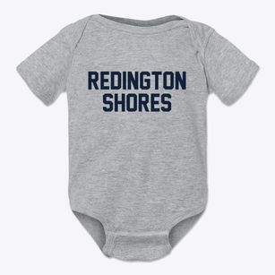 Redington Shores Florida Classic Block Baby Onesie