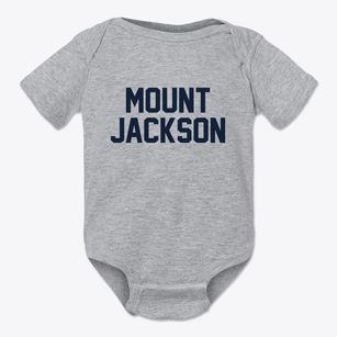 Mount Jackson Virginia Classic Block Baby Onesie