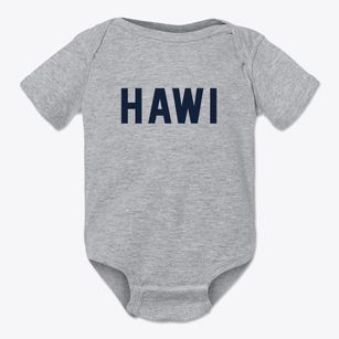 Hawi Hawaii Classic Block Baby Onesie