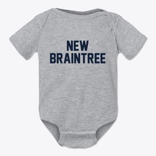 New Braintree Massachusetts Classic Block Baby Onesie