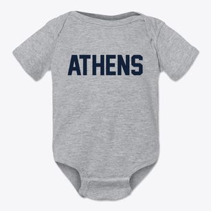 Athens Ohio Classic Block Baby Onesie