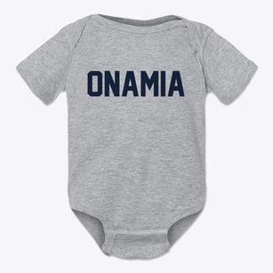 Onamia Minnesota Classic Block Baby Onesie