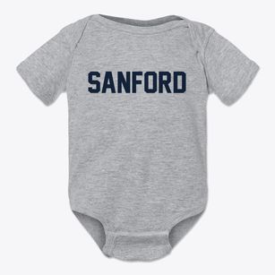 Sanford Michigan Classic Block Baby Onesie