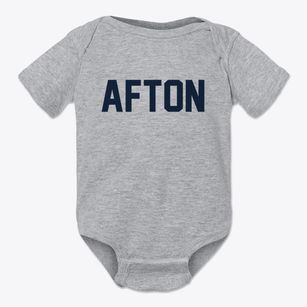 Afton Iowa Classic Block Baby Onesie