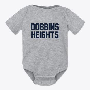 Dobbins Heights North Carolina Classic Block Baby Onesie