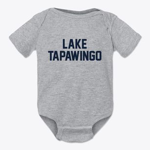 Lake Tapawingo Missouri Classic Block Baby Onesie