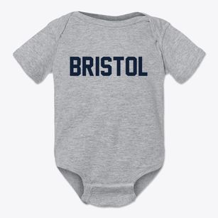 Bristol Rhode Island Classic Block Baby Onesie