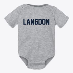 Langdon New Hampshire Classic Block Baby Onesie