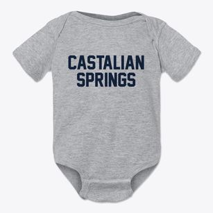 Castalian Springs Tennessee Classic Block Baby Onesie