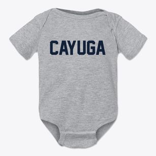 Cayuga New York Classic Block Baby Onesie