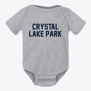 Crystal Lake Park Missouri Classic Block Baby Onesie
