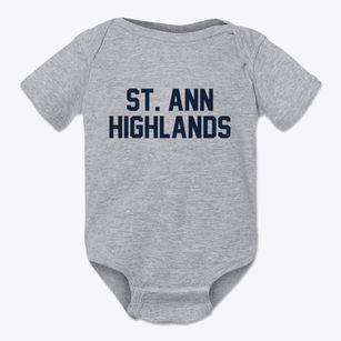 St. Ann Highlands Colorado Classic Block Baby Onesie