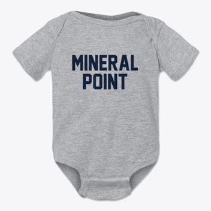 Mineral Point Missouri Classic Block Baby Onesie