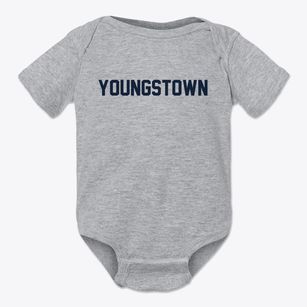 Youngstown Pennsylvania Classic Block Baby Onesie