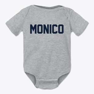 Monico Wisconsin Classic Block Baby Onesie