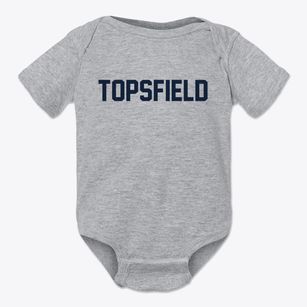 Topsfield Maine Classic Block Baby Onesie