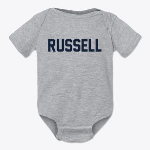 Russell Arkansas Classic Block Baby Onesie