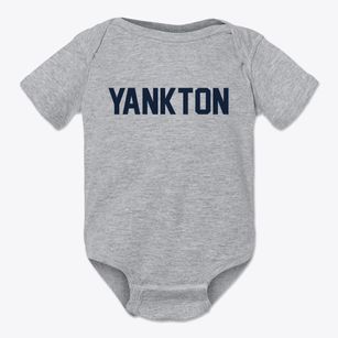 Yankton South Dakota Classic Block Baby Onesie