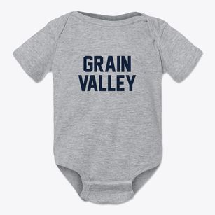 Grain Valley Missouri Classic Block Baby Onesie