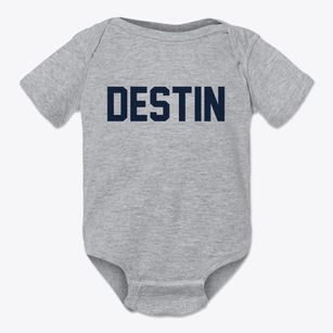 Destin Florida Classic Block Baby Onesie