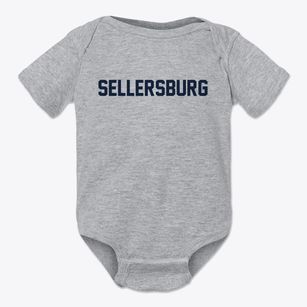Sellersburg Indiana Classic Block Baby Onesie