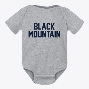 Black Mountain North Carolina Classic Block Baby Onesie