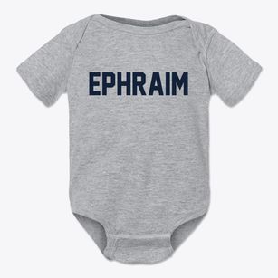 Ephraim Utah Classic Block Baby Onesie
