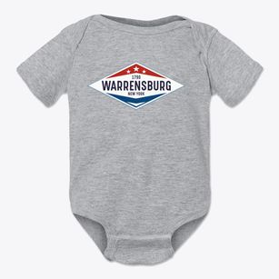 Warrensburg New York Diamond Star Baby Onesie