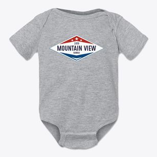 Mountain View Hawaii Diamond Star Baby Onesie