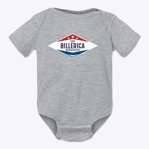 Billerica Massachusetts Diamond Star Baby Onesie