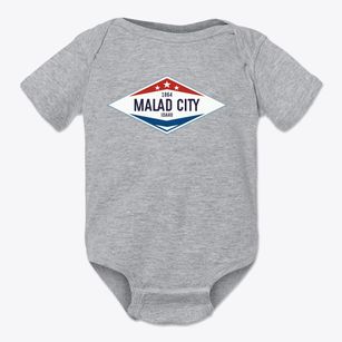 Malad City Idaho Diamond Star Baby Onesie