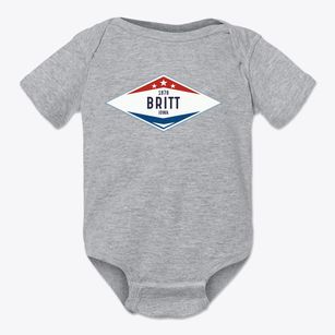 Britt Iowa Diamond Star Baby Onesie