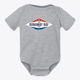 Runaway Bay Texas Diamond Star Baby Onesie