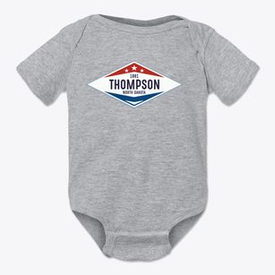 Thompson North Dakota Diamond Star Baby Onesie