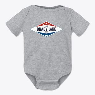 Brady Lake Ohio Diamond Star Baby Onesie