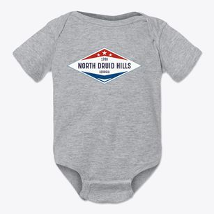 North Druid Hills Georgia Diamond Star Baby Onesie