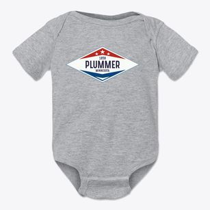 Plummer Minnesota Diamond Star Baby Onesie