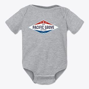 Pacific Grove California Diamond Star Baby Onesie