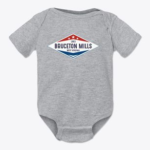Bruceton Mills West Virginia Diamond Star Baby Onesie