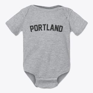 Portland Wisconsin Classic Curve Baby Onesie