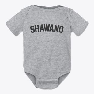 Shawano Wisconsin Classic Curve Baby Onesie