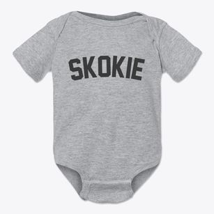 Skokie Illinois Classic Curve Baby Onesie
