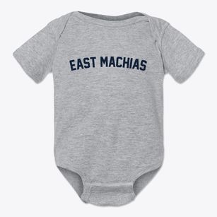East Machias Maine Classic Curve Baby Onesie