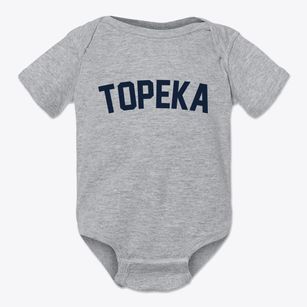 Topeka Kansas Classic Curve Baby Onesie