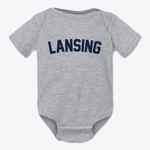 Lansing Ohio Classic Curve Baby Onesie