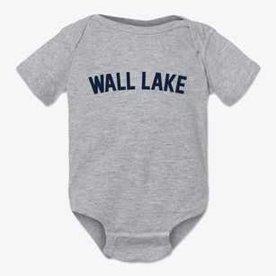 Wall Lake Iowa Classic Curve Baby Onesie