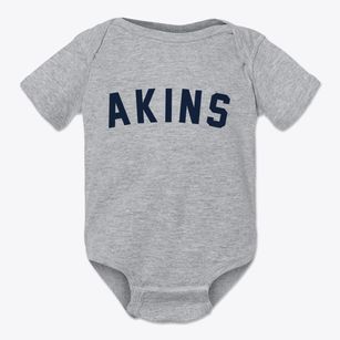 Akins Oklahoma Classic Curve Baby Onesie